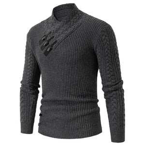 Winter Men's Neck Sweater Large Size Pullover Autumn Winter Warm Sweater