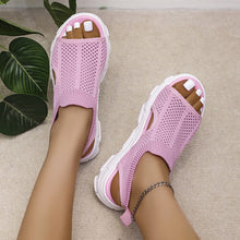 Load image into Gallery viewer, Women&#39;s Knitted Elastic Platform Casual Sandals
