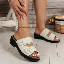 Load image into Gallery viewer, Women&#39;s Wedge Strap Velcro Sandals
