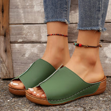 Cargar imagen en el visor de la galería, Women Comfortable Casual Wedge Thick Bottom Slippers
