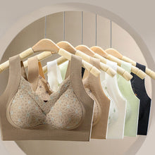 Cargar imagen en el visor de la galería, Fixed-Cup Push-Up Wireless Vest-Style Sleep Bra
