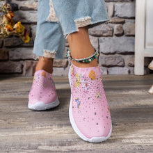 Cargar imagen en el visor de la galería, Women&#39;s Rhinestone Stretch Casual Breathable Sneakers
