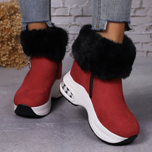 Cargar imagen en el visor de la galería, Short-calf suede warm and height-increasing cotton boots
