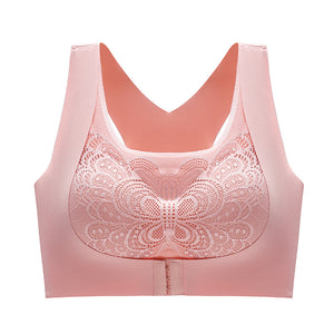 Three-breasted cross-back correction bra