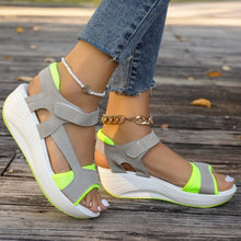 Cargar imagen en el visor de la galería, Sandals Women&#39;s Summer New Middle Heel Muffin Wedge Heel Fish Mouth Heel Women&#39;s Sandals
