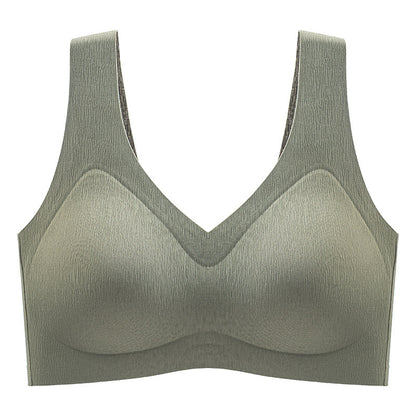 High Support Sports Bra Supportive V-Neck Wireless Sports Bras