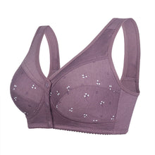 Cargar imagen en el visor de la galería, Ladies Soft Cotton Thin Cup Front Button Underwear
