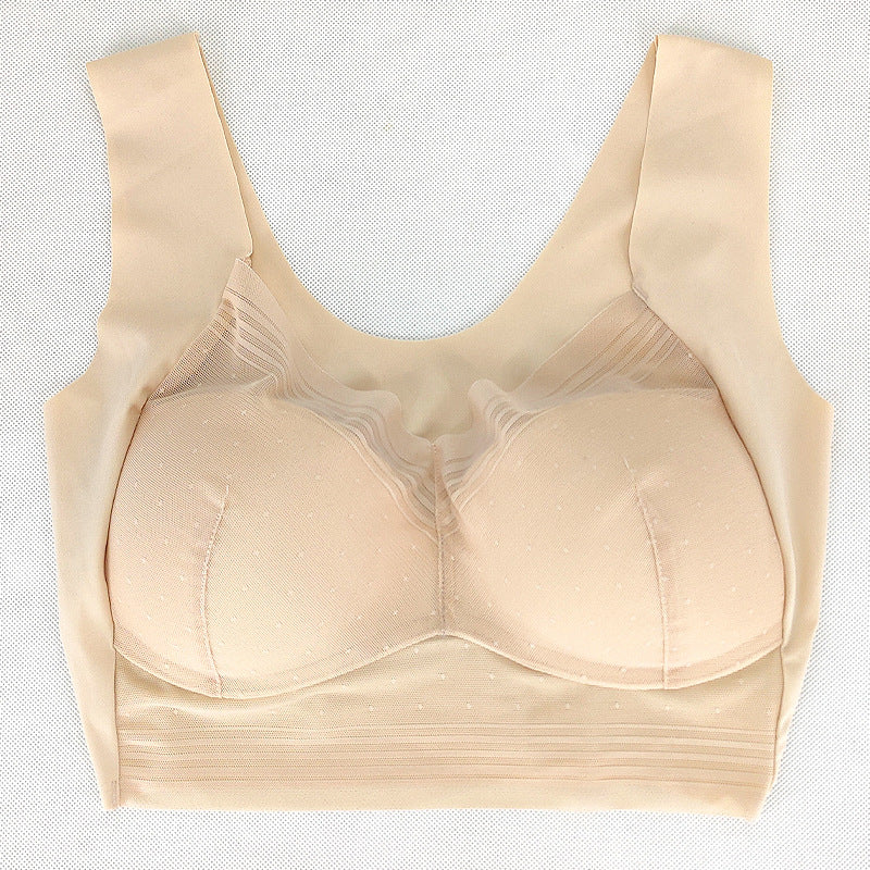 Women's Lace Wide Shoulder Strap Beautiful Back Bra