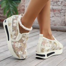 Cargar imagen en el visor de la galería, Mesh Design Casual Slip-On High-Heeled Shoes With Platform For Women
