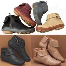 Load image into Gallery viewer, Women&#39;s Solid Color Round Toe Casual Side Zipper Martin Boots
