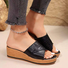 Cargar imagen en el visor de la galería, Women Fashion Versatile Fish Mouth Breathable  Heel Thick Sole Slipper
