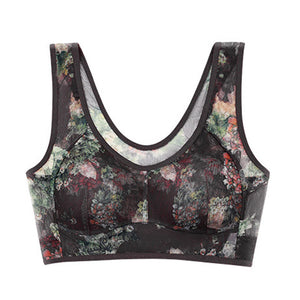 Women Ink Printing Sexy Vest Brassiere