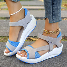 Cargar imagen en el visor de la galería, Sandals Women&#39;s Summer New Middle Heel Muffin Wedge Heel Fish Mouth Heel Women&#39;s Sandals
