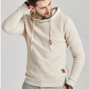 Winter Men's Hoodie Drawstring Sweatshirt Slim Hood Sweatshirt
