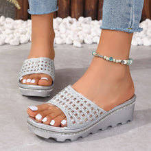 Cargar imagen en el visor de la galería, Summer Thick-Soled Non-slip Rhinestone Slippers
