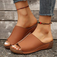 Cargar imagen en el visor de la galería, Women Comfortable Casual Wedge Thick Bottom Slippers
