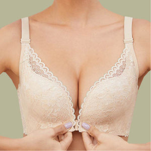 Women's Push Up Bra Without Underwire Bustier Minimiser Bra