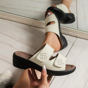 Women's Wedge Strap Velcro Sandals