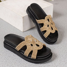 Cargar imagen en el visor de la galería, Women&#39;s Summer Rhinestone Thick Soled Slippers
