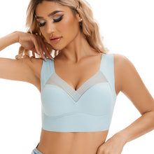 Cargar imagen en el visor de la galería, Integrated Fixed Cup GluE-free Plus Size Sports Bra
