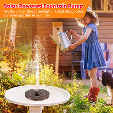 Load image into Gallery viewer, Grishay 3W Solar Bird Bath Fountain Pump 6.3&quot;
