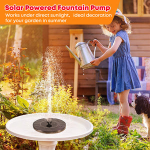 Grishay 3W Solar Bird Bath Fountain Pump 6.3"