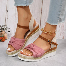 Load image into Gallery viewer, Summer Fish Mouth Bow Knot Sandals
