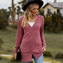 Load image into Gallery viewer, Sweaters for Women Cardigan Dressy Solid Open Front Long Knited Cardigan Sweater Fashion Loose Fit Coat Tops
