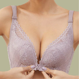 Women's Push Up Bra Without Underwire Bustier Minimiser Bra