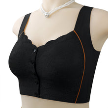 Cargar imagen en el visor de la galería, Women&#39;s Front Button No Steel Ring Breathable Bra
