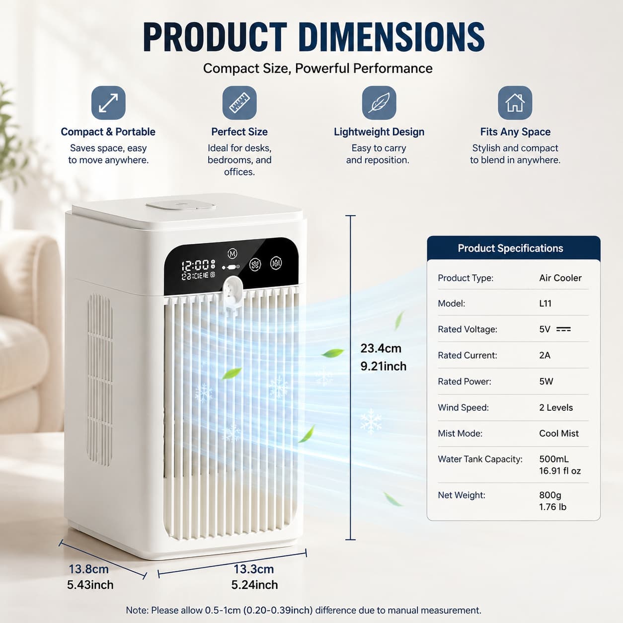 3-in-1 Desktop Air Cooler