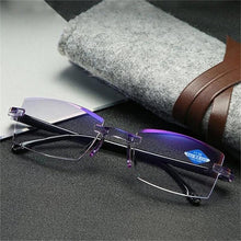 Load image into Gallery viewer, Sapphire High Hardness Anti Blue Light Intelligent Dual Focus Reading Glasses-DE
