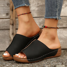 Cargar imagen en el visor de la galería, Women Comfortable Casual Wedge Thick Bottom Slippers
