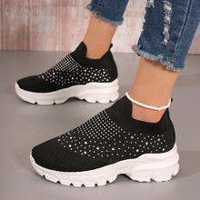 Cargar imagen en el visor de la galería, Women&#39;s Flyknit Mesh Rhinestone Casual Shoes
