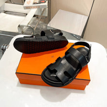 Cargar imagen en el visor de la galería, Women&#39;s New Summer Flat Hollow Velcro Sandals
