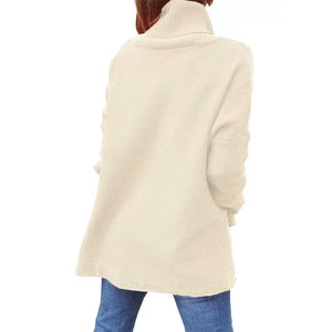 Soft Cotton Stand Collar Large Size Long Sleeve Tops Ladies Jumper Loose Tunic Casual T-Shirts