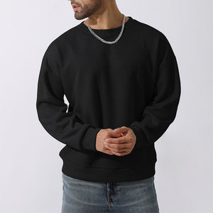 Men's Winter Sweater Loose Round Neck Thickened Sweater