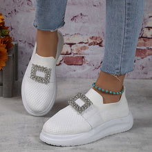 Load image into Gallery viewer, Women&#39;s Mesh Rhinestone Thick Sole Casual Shoes
