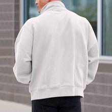 Load image into Gallery viewer, Men&#39;s Solid Color Casual Fleece Warm Zipper Stand Sweatshirt
