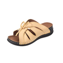 Cargar imagen en el visor de la galería, Women&#39;s Bow Decorated Wedge Thick Sole Light Slippers
