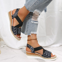Cargar imagen en el visor de la galería, Women&#39;s wedge fish mouth casual sandals

