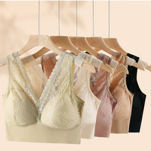 Cargar imagen en el visor de la galería, Lace Fixed Cup Push-Up Sleep Bra
