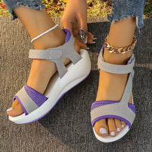 Cargar imagen en el visor de la galería, Sandals Women&#39;s Summer New Middle Heel Muffin Wedge Heel Fish Mouth Heel Women&#39;s Sandals
