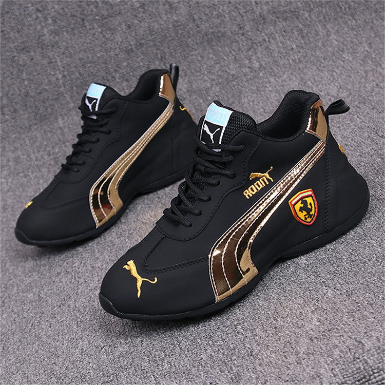 【36-44】Zapatos casuales de moda del mismo estilo Zapatos deportivos de cuero PU para hombres y mujeres - España