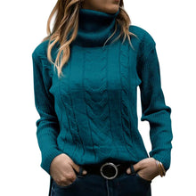 Cargar imagen en el visor de la galería, Women&#39;s Turtleneck Sweaters 2024 Fashion Long Sleeve Pullover
