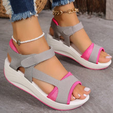 Load image into Gallery viewer, Sandals Women&#39;s Summer New Middle Heel Muffin Wedge Heel Fish Mouth Heel Women&#39;s Sandals
