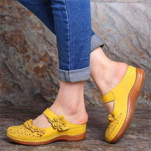 Ladies Flat Round Toe Casual Sandals