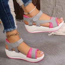 Cargar imagen en el visor de la galería, Sandals Women&#39;s Summer New Middle Heel Muffin Wedge Heel Fish Mouth Heel Women&#39;s Sandals
