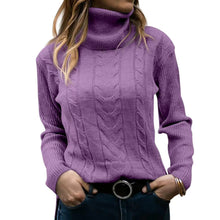 Cargar imagen en el visor de la galería, Women&#39;s Turtleneck Sweaters 2024 Fashion Long Sleeve Pullover
