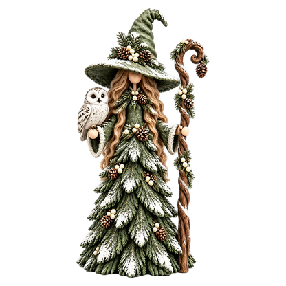 Graddi Solstice Sisters Christmas Witch Figurines